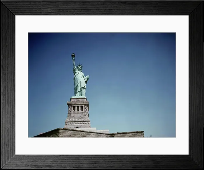 Framed Print : USA, New York State, New York City, low angle view of Statue of Liberty Framed Print : USA, New York State, New York City, low angle view of Statue of Liberty