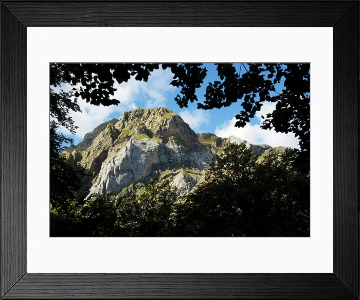 Framed Print : Peak in Aspe Valley, Pyrenees in France Framed Print : Peak in Aspe Valley, Pyrenees in France