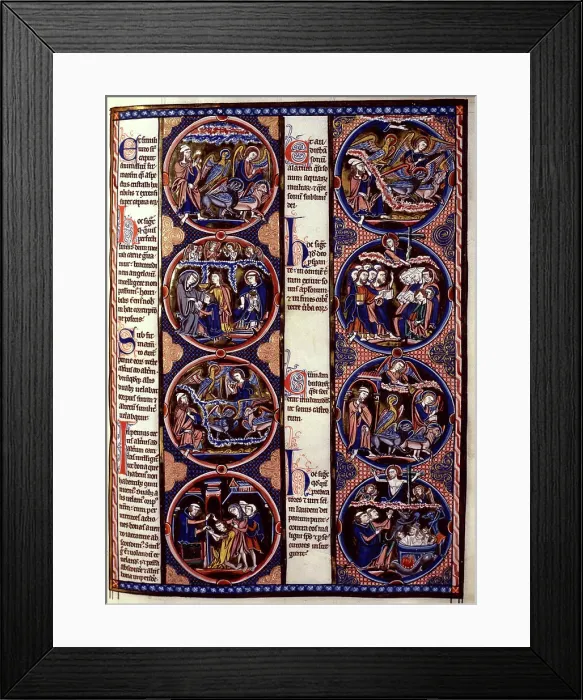 Framed Print : Ezekiel's vision / Illumination Framed Print : Ezekiel's vision / Illumination