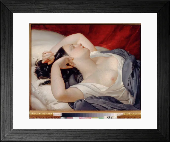 Framed Print : Sleeping Italian Woman by Pluchart Framed Print : Sleeping Italian Woman by Pluchart