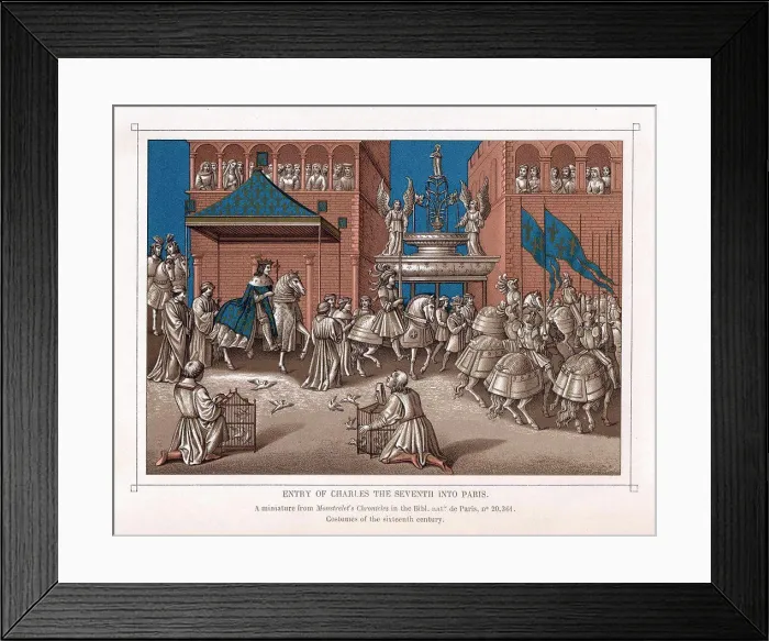 Framed Print : Charles VII, The Victorious (1403-1461) King of France from 1422 Framed Print : Charles VII, The Victorious (1403-1461) King of France from 1422