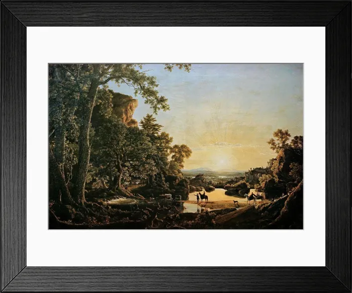 Framed Print : Thomas Hooker's Party Coming to Hartford Frederic Edwin Church (1826-1900 American)