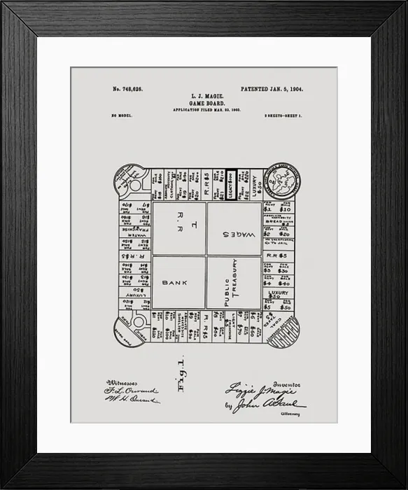 Framed Print : Drawing for a Game Board Framed Print : Drawing for a Game Board