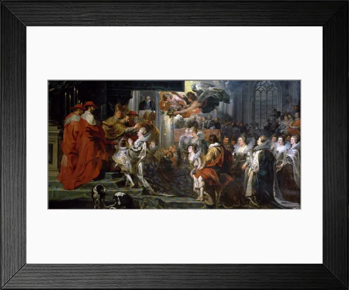 Framed Print : Coronation of Marie de Medici at St