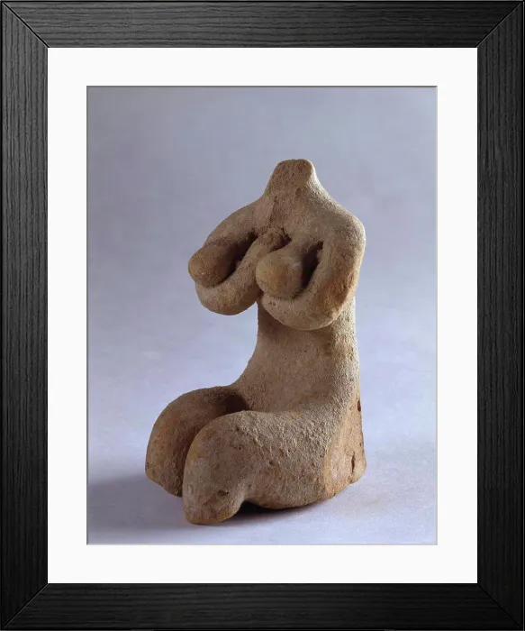 Framed Print : Fertility Goddess ca. 8000 BC Sculpture Framed Print : Fertility Goddess ca. 8000 BC Sculpture