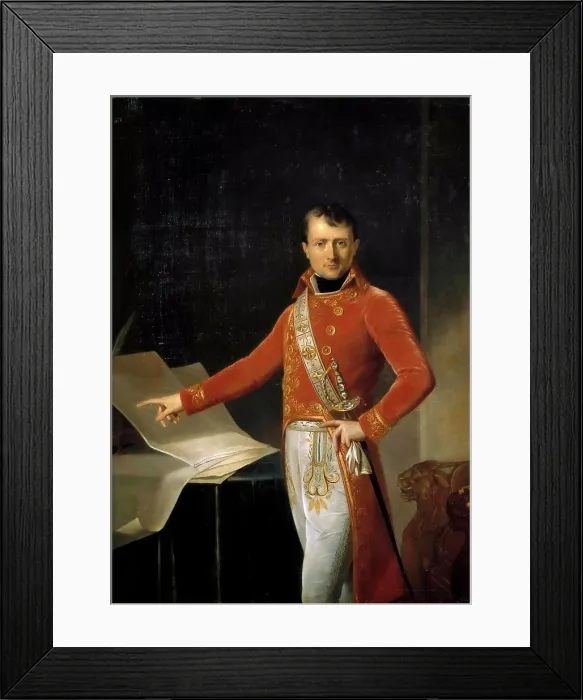Framed Print : Portrait of Napoleon Bonaparte as First Consul by Girodet de Roucy Trioson Framed Print : Portrait of Napoleon Bonaparte as First Consul by Girodet de Roucy Trioson
