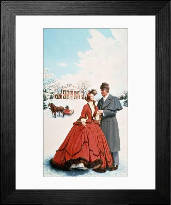 Framed Print : Love in Winter, Artist Unknown