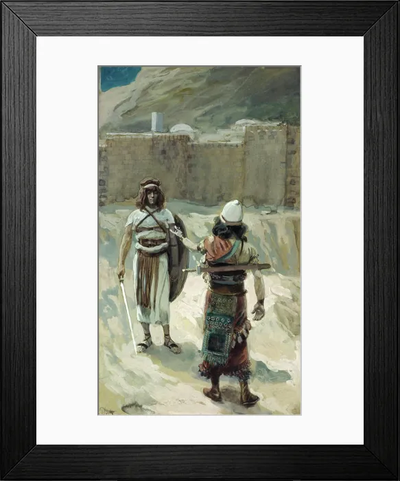 Framed Print : Joshua and the Angel before Jericho James J. Tissot (1836-1902 / French) Jewish Museum, New York