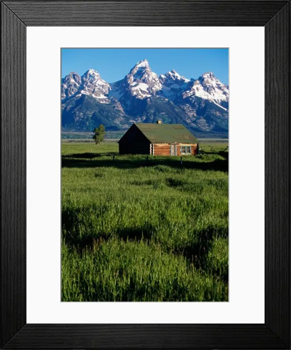 Framed Print : Snowcapped mountains, Grand Teton National Park, Wyoming, USA Framed Print : Snowcapped mountains, Grand Teton National Park, Wyoming, USA