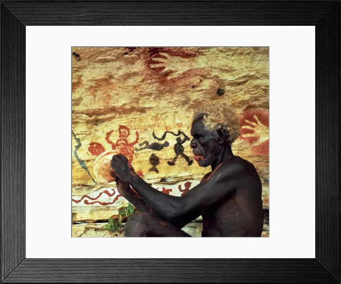 Framed Print : Aboroginal Artist's Bone Cave Wessel Isle Australia Framed Print : Aboroginal Artist's Bone Cave Wessel Isle Australia