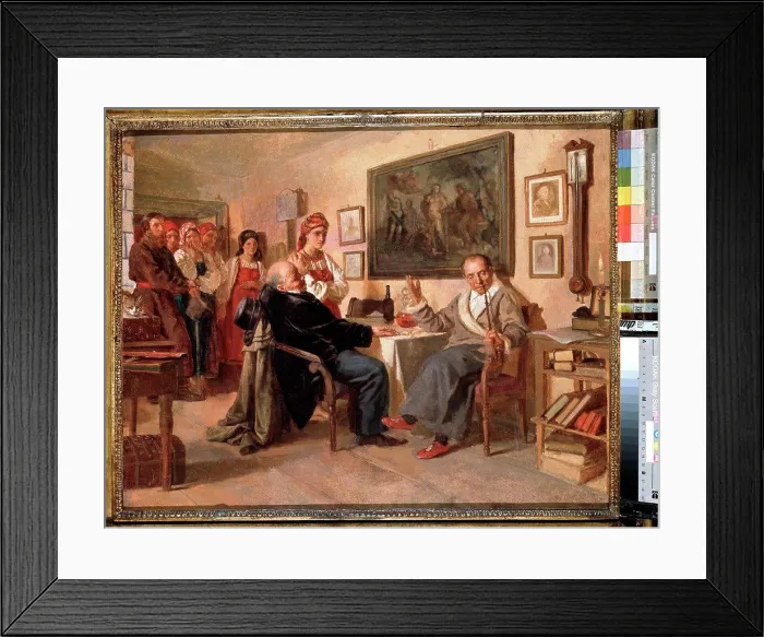 Framed Print : Auction Sale by Nikolai Vasilyevich Nevrev Framed Print : Auction Sale by Nikolai Vasilyevich Nevrev