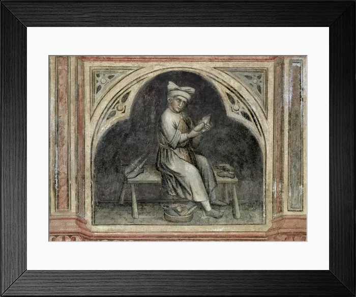 Framed Print : The Cobbler Artist Unknown (Italian) Palazzo Della Ragione, Padua