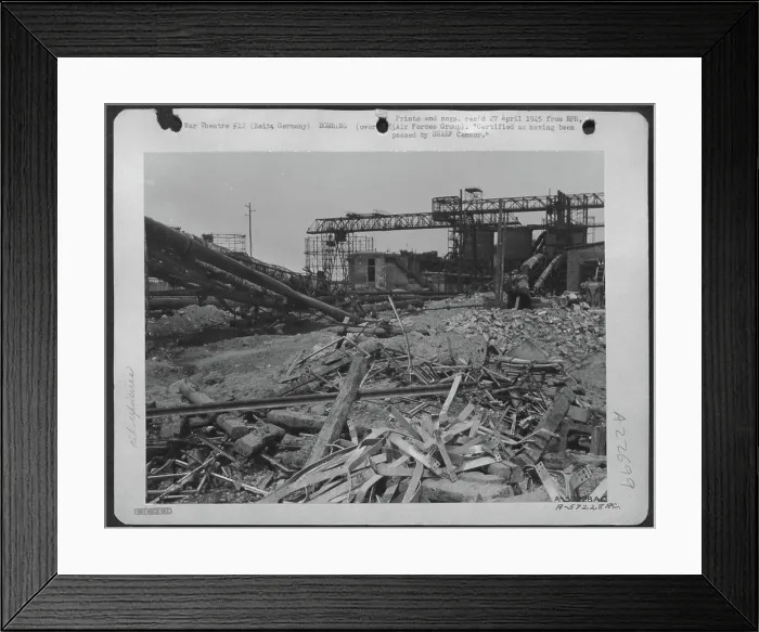 Framed Print : Brabag Synthetic Oil Plant At Zietz Framed Print : Brabag Synthetic Oil Plant At Zietz