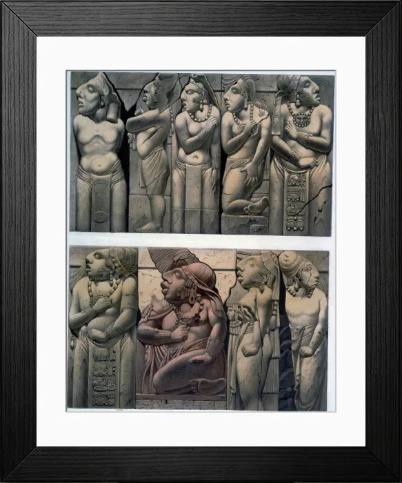 Framed Print : House of Queen in Palenque by Johann Friedrich Waldeck