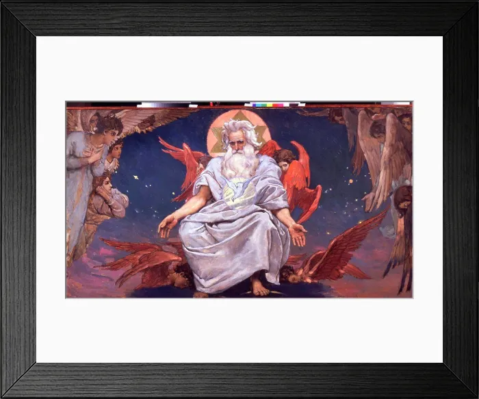 Framed Print : Kingdom of God by Viktor Mikhaylovich Vasnetsov Framed Print : Kingdom of God by Viktor Mikhaylovich Vasnetsov