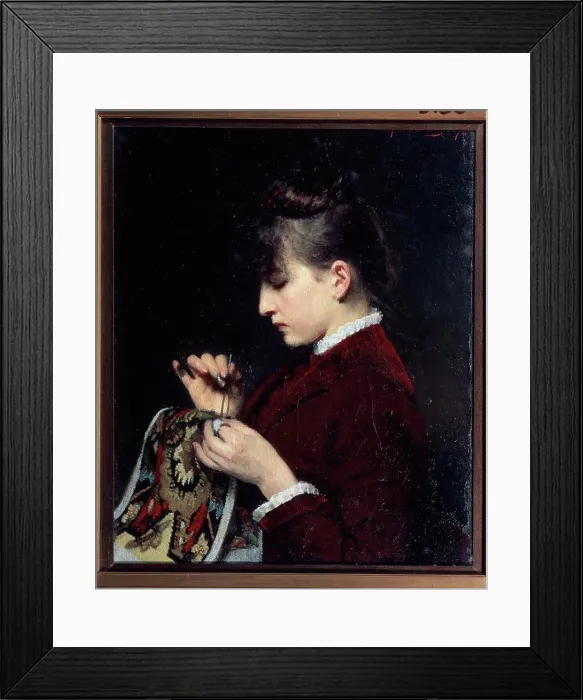 Framed Print : Portrait of young woman by unknown artist, Russia, Moscow, State Tretyakov Gallery, 68, 5x53, 5 Framed Print : Portrait of young woman by unknown artist, Russia, Moscow, State Tretyakov Gallery, 68, 5x53, 5