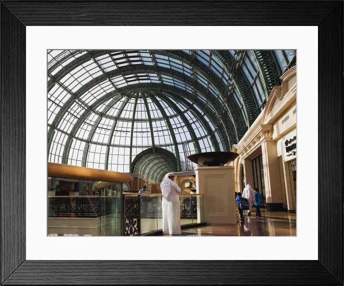 Framed Print : United Arab Emirates, Dubai, Shoppers at Dubai MALL.l Framed Print : United Arab Emirates, Dubai, Shoppers at Dubai MALL.l