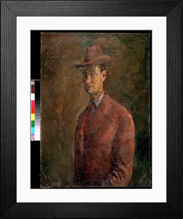 Framed Print : Portrait of man by Robert Raphailovich Falk, oil on canvas, 1886-1958, Private Collection, 97x64 Framed Print : Portrait of man by Robert Raphailovich Falk, oil on canvas, 1886-1958, Private Collection, 97x64