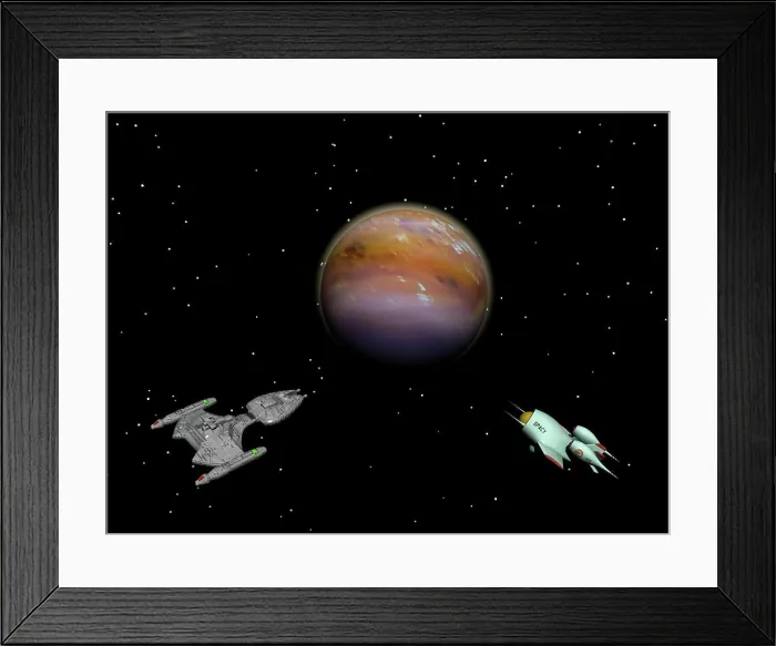 Framed Print : Spaceships in space spaceships in space Framed Print : Spaceships in space spaceships in space