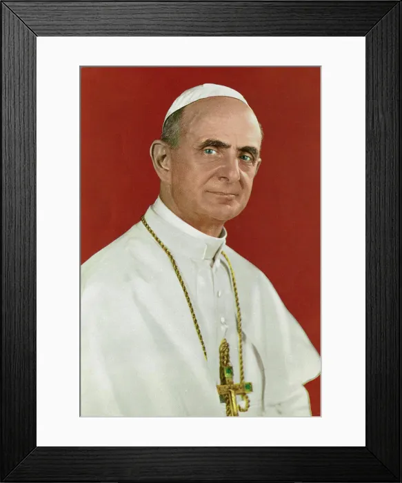 Framed Print : Pope Paul VI (1897-1978) Roman Catholic Pope (1963-1978) Framed Print : Pope Paul VI (1897-1978) Roman Catholic Pope (1963-1978)