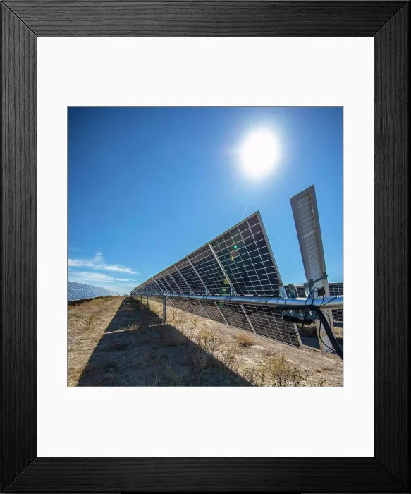 Framed Print : Solar farm in Central California Framed Print : Solar farm in Central California
