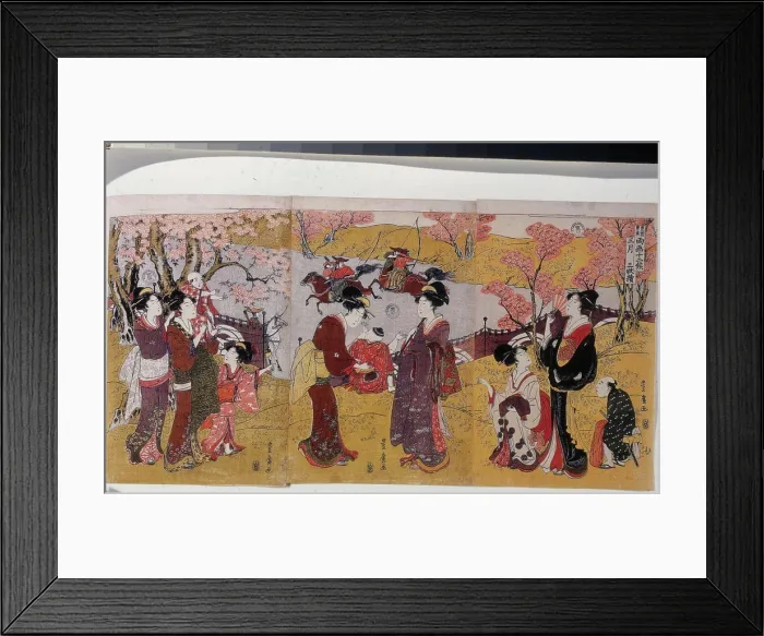 Framed Print : The Third Month, Triptych (from the series Twelve Months by Two Artists) by Toyohiro Framed Print : The Third Month, Triptych (from the series Twelve Months by Two Artists) by Toyohiro