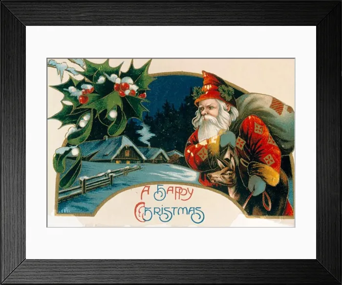 Framed Print : Happy Christmas, Nostalgia Cards Framed Print : Happy Christmas, Nostalgia Cards