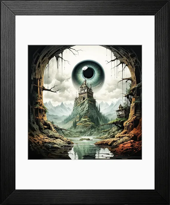 Framed Print : Watercolor mystique The all seeing eye Framed Print : Watercolor mystique The all seeing eye