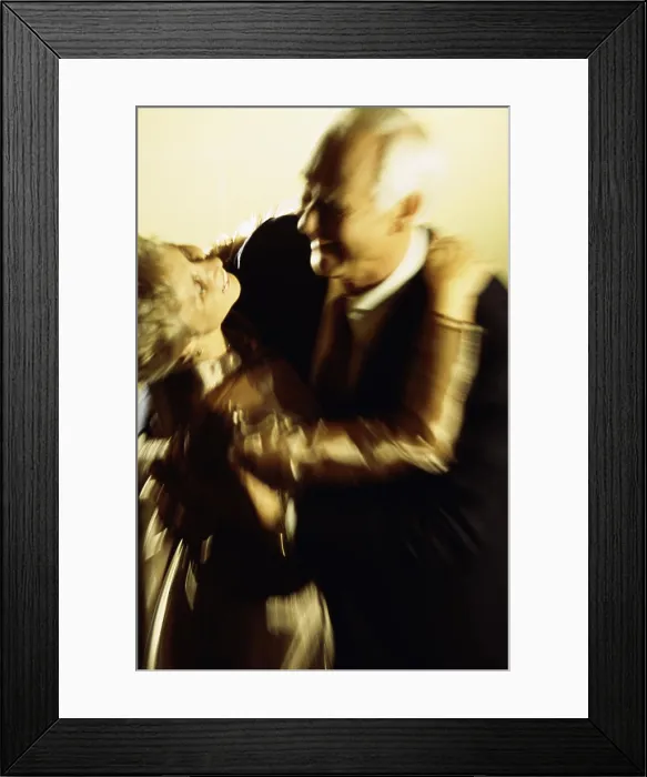 Framed Print : Senior couple dancing Framed Print : Senior couple dancing