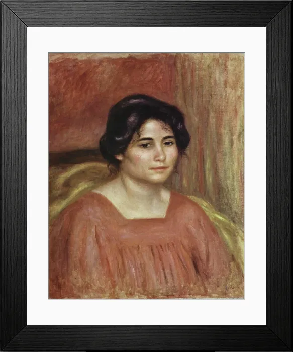 Framed Print : Title Unknown (Portrait of a Woman) Pierre Auguste Renoir (1841-1919 / French) Framed Print : Title Unknown (Portrait of a Woman) Pierre Auguste Renoir (1841-1919 / French)