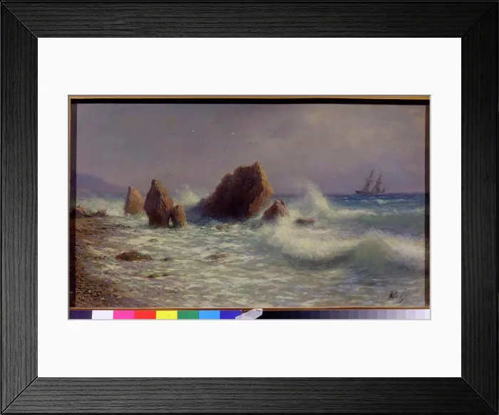 Framed Print : Gulf of Crimea by Lev Felixovich Lagorio Framed Print : Gulf of Crimea by Lev Felixovich Lagorio