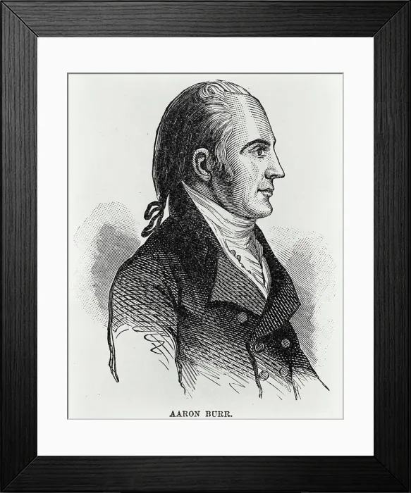 Framed Print : Vintage Photograph. Portrait of 3rd vice president of United States, Aaron Burr (1756-1836), illustration Framed Print : Vintage Photograph. Portrait of 3rd vice president of United States, Aaron Burr (1756-1836), illustration