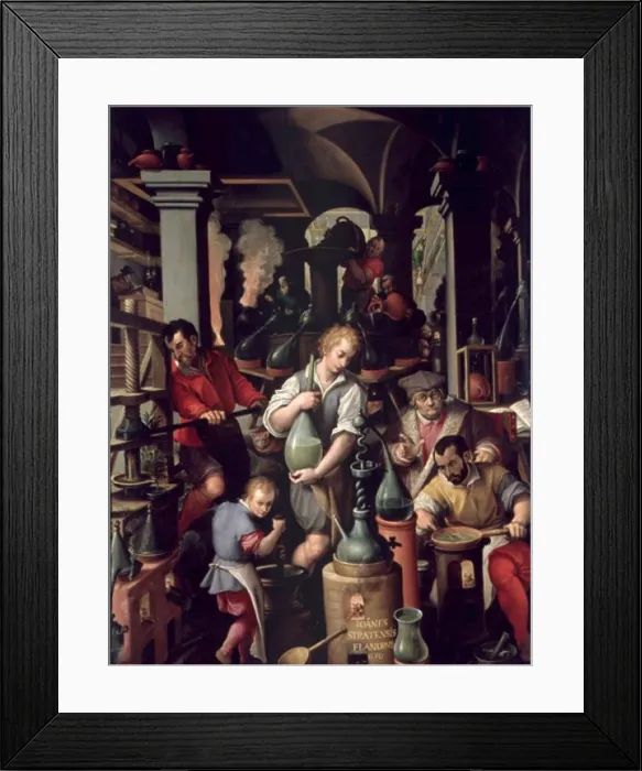 Framed Print : Alchemy 1570 Stradanus (1523-1605 Flemish) Palazzo Vecchio, Florence, Italy Framed Print : Alchemy 1570 Stradanus (1523-1605 Flemish) Palazzo Vecchio, Florence, Italy