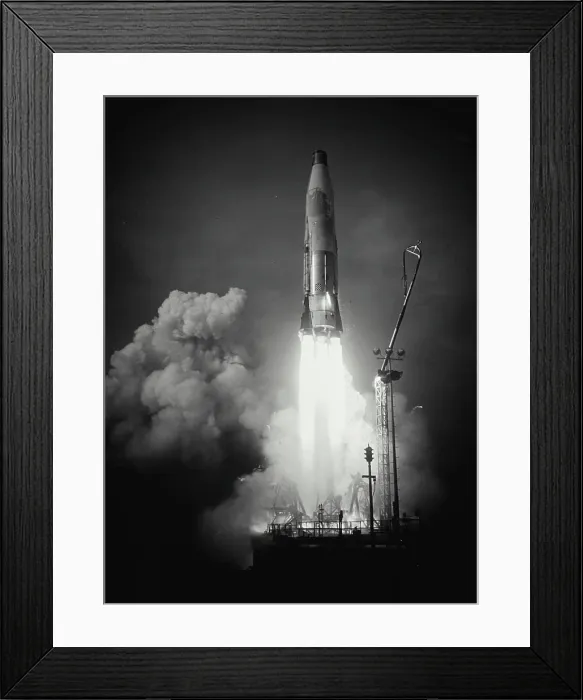 Framed Print : Missile taking off from a launch pad, Atlas Missile, Cape Canaveral, Florida, USA Framed Print : Missile taking off from a launch pad, Atlas Missile, Cape Canaveral, Florida, USA