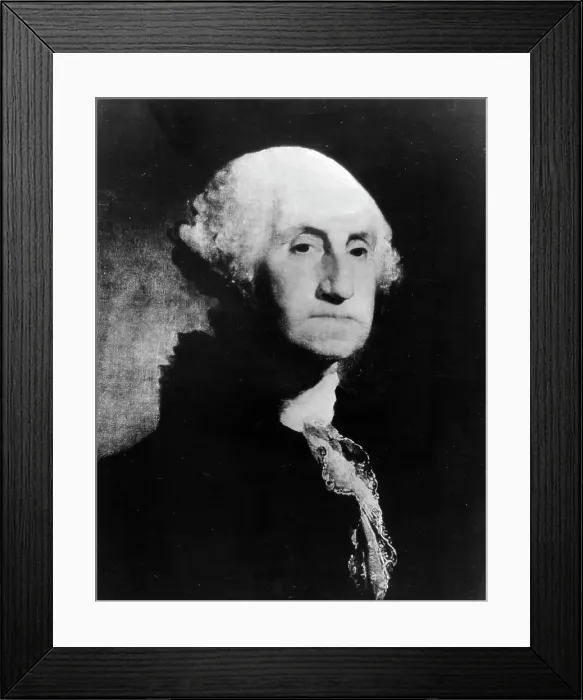 Framed Print : Portrait of George Washington by Stuart Gilbert (1755-1828, American)