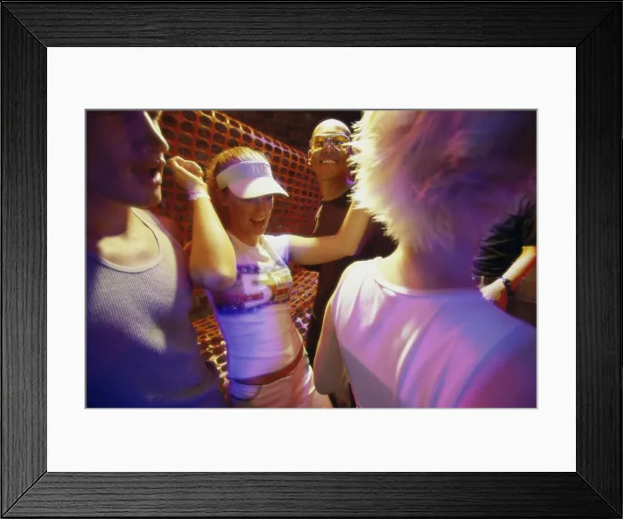 Framed Print : Group of people dancing at a nightclub Framed Print : Group of people dancing at a nightclub