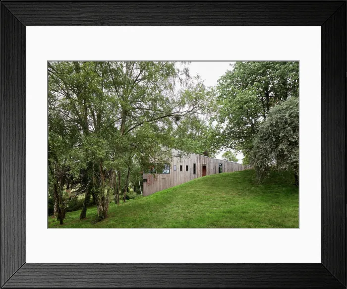 Framed Print : East facade with discreet slip entrance Framed Print : East facade with discreet slip entrance