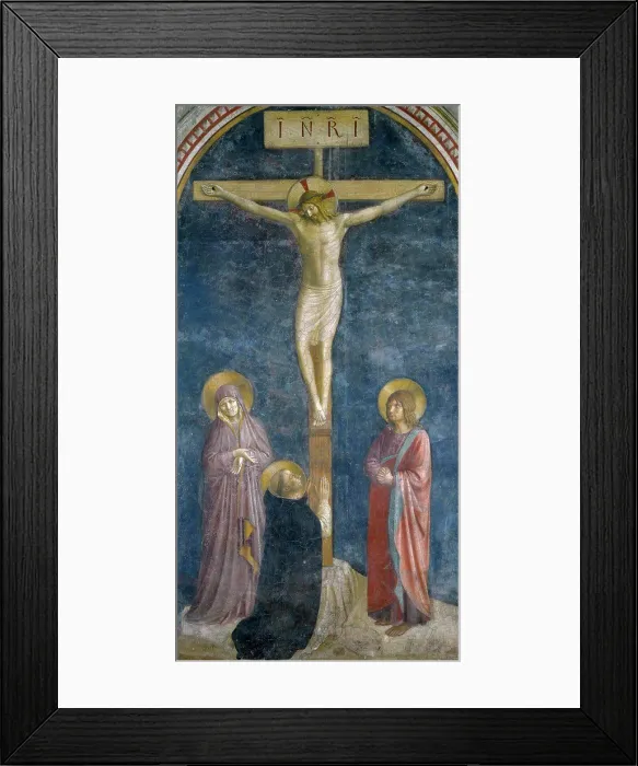 Framed Print : The Crucifixion with Saint Dominic by Fra Angelico Framed Print : The Crucifixion with Saint Dominic by Fra Angelico