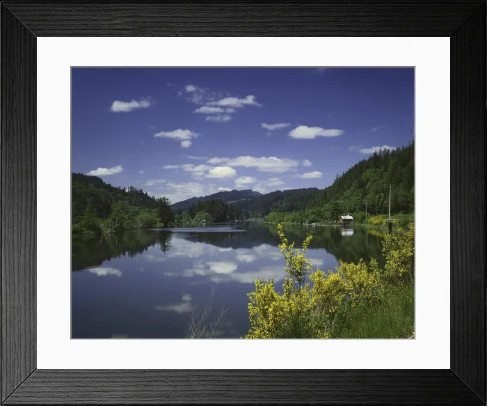 Framed Print : Siuslaw River Oregon USA