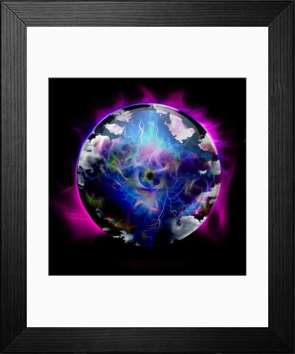 Framed Print : Crystal Ball with all seeing eye Framed Print : Crystal Ball with all seeing eye