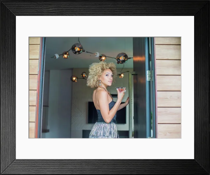 Framed Print : Welcoming you with a cocktail at the front door Framed Print : Welcoming you with a cocktail at the front door
