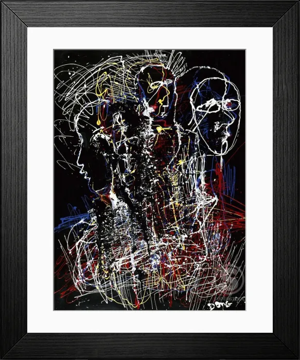 Framed Print : Wet Paint on Canvas 1996 Diana Ong (b.1940 Chinese-American)