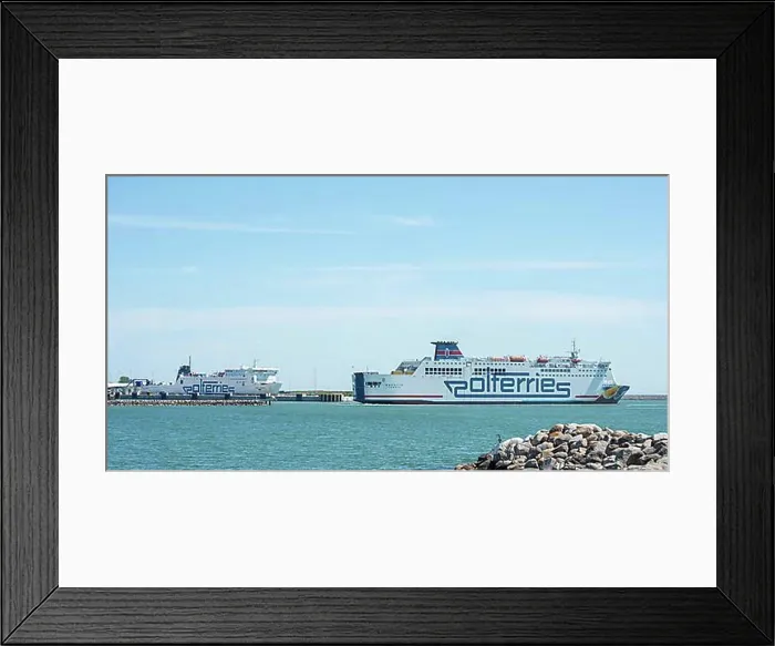 Framed Print : Polferries ferry Mazovia leave Ystad and going to Swinoujscie Framed Print : Polferries ferry Mazovia leave Ystad and going to Swinoujscie