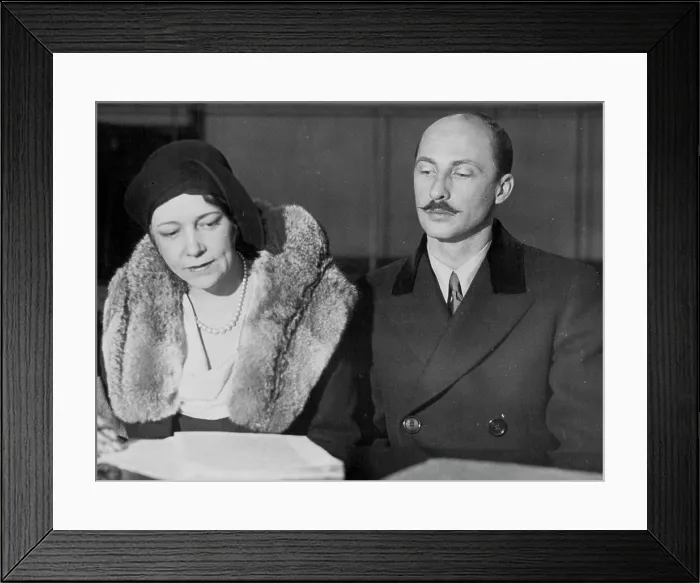 Framed Print : Divorce for Archduke -- Now they'll marry -- Archduke Leopold of Austria and Mrs