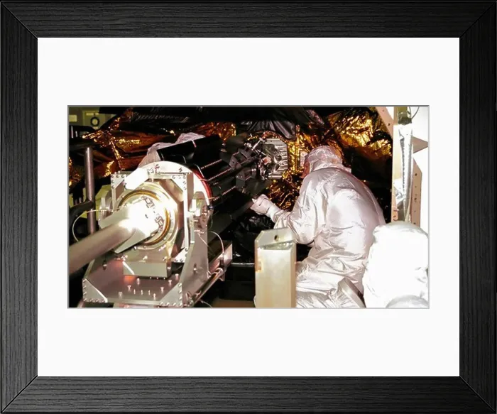 Framed Print : Installing Power Supply on Cassini Probe