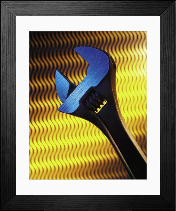 Framed Print : Adjustable spanner Framed Print : Adjustable spanner