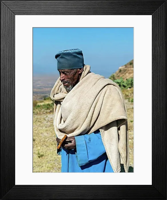 Framed Print : Orthodox priest of the monolithic church Daniel Korkor, Gheralta Mountains, Tigray, Ethiopia, Africa Framed Print : Orthodox priest of the monolithic church Daniel Korkor, Gheralta Mountains, Tigray, Ethiopia, Africa