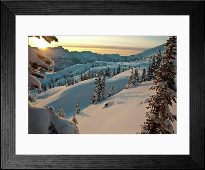 Framed Print : A man skiing deep powder while backcountry skiing at Sol Mountain, Monashee Backcountry, Revelstoke, BC Framed Print : A man skiing deep powder while backcountry skiing at Sol Mountain, Monashee Backcountry, Revelstoke, BC