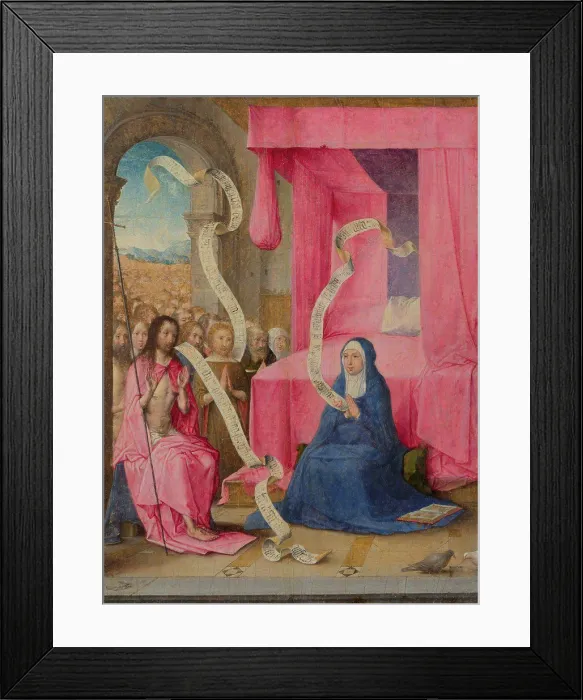 Framed Print : Christ appearing to the Virgin with the Redeemed of the Old Testament by Juan de Flandes (ca) Framed Print : Christ appearing to the Virgin with the Redeemed of the Old Testament by Juan de Flandes (ca)