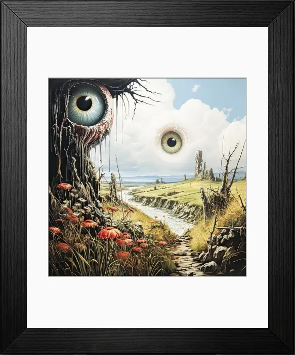 Framed Print : Watercolor mystique The all seeing eye Framed Print : Watercolor mystique The all seeing eye